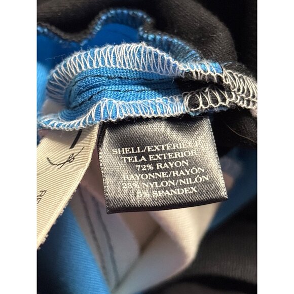 Ann Taylor Colorblock Pencil Skirt Black Blue White Midi Womens Size 0 - Picture 4 of 5